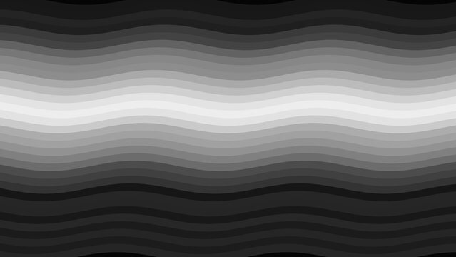 Abstract wavy lines in grayscale tones create a seamless pattern, representing fluidity and movement, concept for technology and digital backgrounds