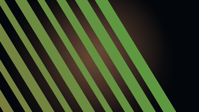 Dynamic green and black angled stripes radiate across a dark background, creating a modern graphic design concept suitable for branding or abstract artistic applications