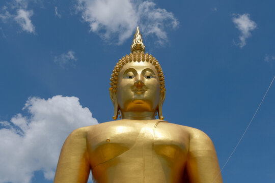 Wat Muang Temple and Giant Buddha Statue in Ang Thong, Thailand