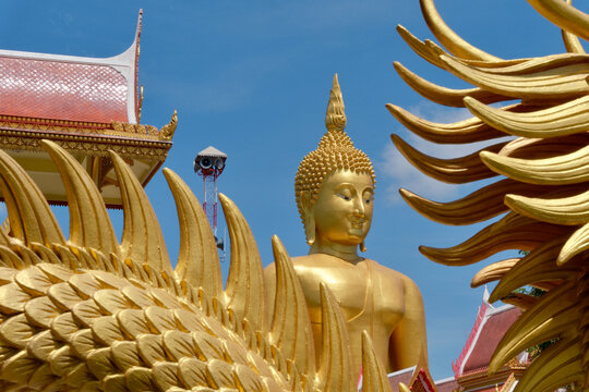 Wat Muang Temple and Giant Buddha Statue in Ang Thong, Thailand