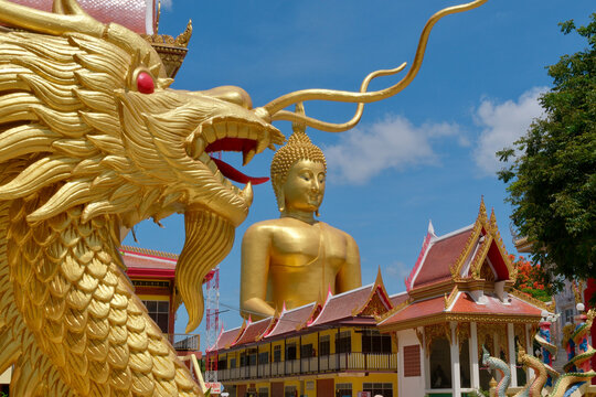 Wat Muang Temple and Giant Buddha Statue in Ang Thong, Thailand