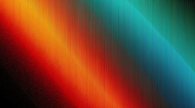 Abstract textured vertical line pattern background with warm and cool glowing color gradients vertical abstract