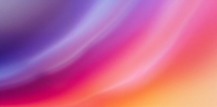 Abstract curved gradient background with smooth purple pink and orange color flows abstract gradient background