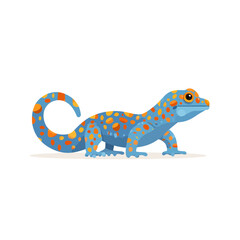 Fototapeta premium Colorful Tokay Gecko Illustration Isolated on Transparent Background