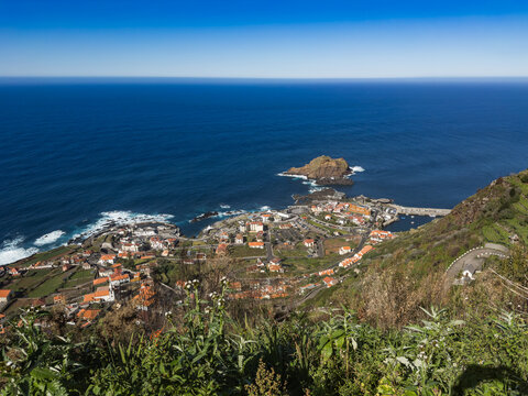 Porto Moniz on the north coast of Madeira, Portugal.