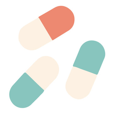Medical capsule pills medicine pharmacy healthcare vector illustration