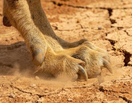 Lion paw print