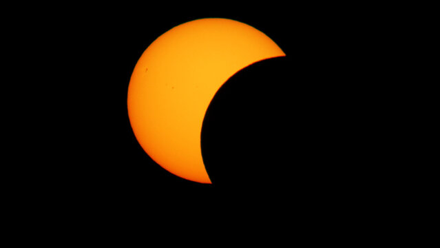 Partial solar eclipse on August 12, 2026 seen from Poland