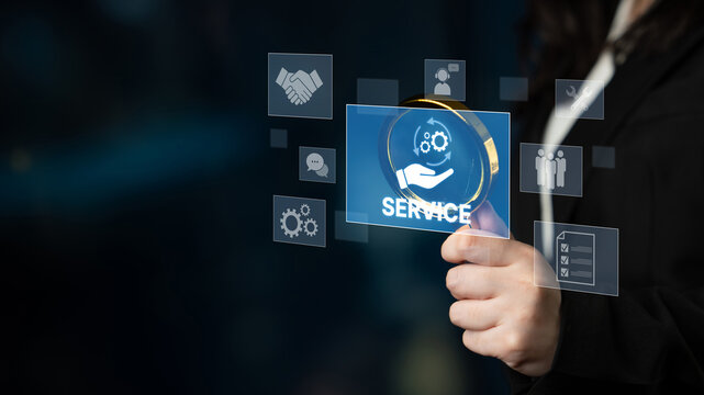 Customer service and support workflow with cooperation, communication, maintenance, and checklist icons for efficient service operation and user satisfaction Latch