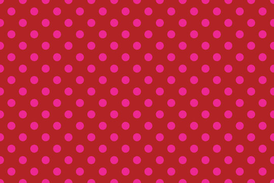 abstract Deep Pink colour polka dots on Firebrick colour background pattern design.
