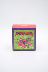 Fototapeta premium Mcdonalds spider man brand new day happy meal toy box in Manila, Philippines