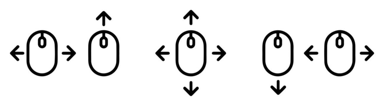 computer mouse cursor pointer outline icon