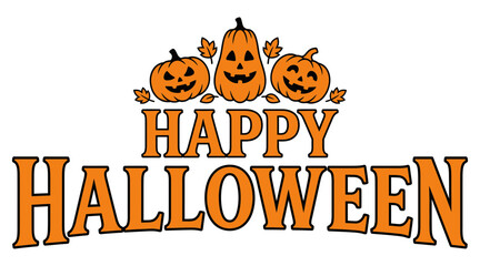 Celebrate the spooky season with joyful pumpkins and a happy halloween atmosphere