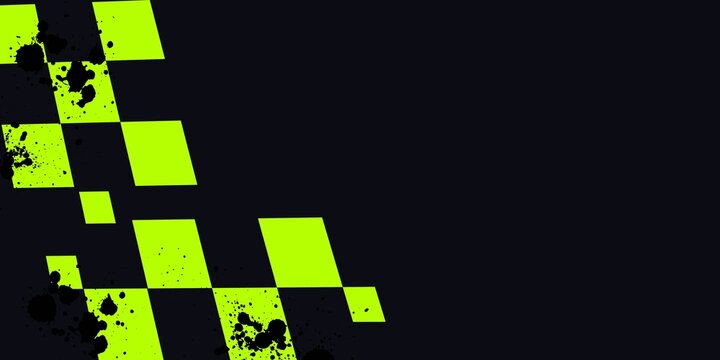 Racing background, sports race banner with dynamic grunge checkered shape ideal for sport themed events, racing posters, promotional flyers, cover, presentation backdrop and social media