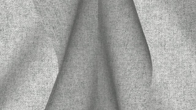 Italian Light Gray Rope Weave Fabric, Looped Rotation
