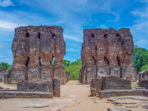 kings temple in Polonnaruwa, Sri Lanka. It was built by king parakramabahu the great