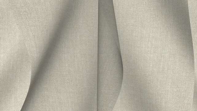 Italian Oatmeal Linen Fabric, Looped Rotation
