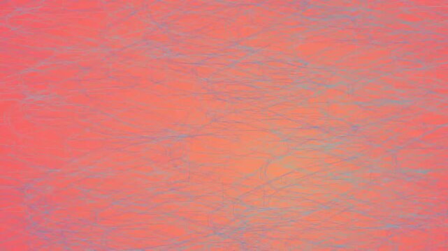 Soft abstract background featuring thin blue lines on a warm coral and orange gradient