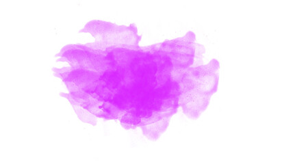 Fototapeta premium Purple watercolor splash brush stroke texture element on transparent background for creative graphic design projects artistic scrapbooking and digital artwork.