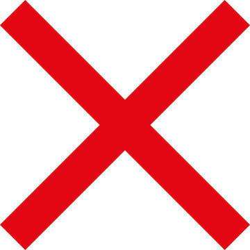 Red X Mark Symbol