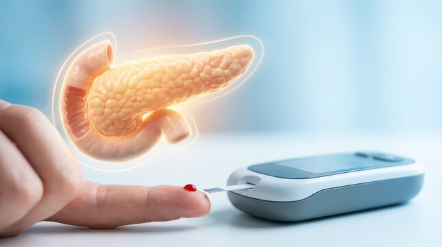 Prediabetes blood sugar monitoring supports insulin resistance awareness through glucose meter and pancreatic health concept