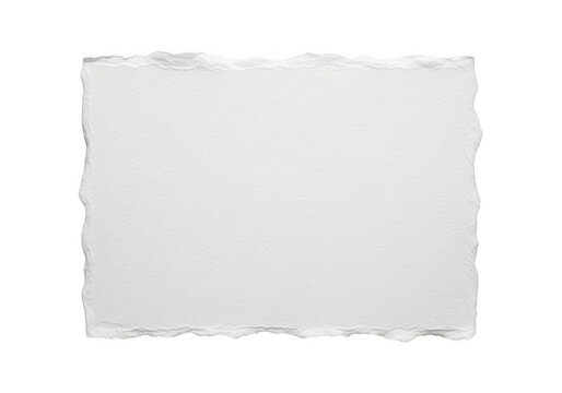 A gray rectangle with a torn edge on a white background isolated on transparent background