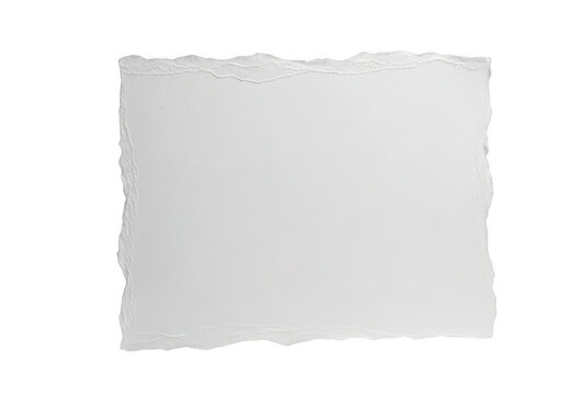 A gray rectangle with a rough edge on a white background isolated on transparent background