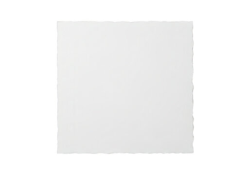 A gray square with a rough edge on a white background isolated on transparent background