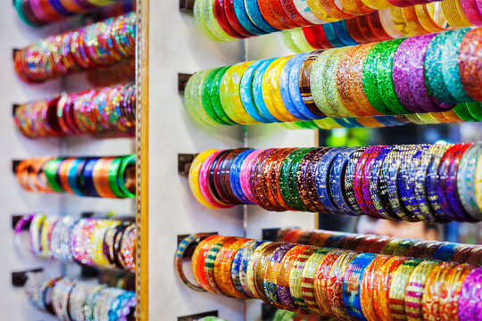 An indian Bangles in a shop