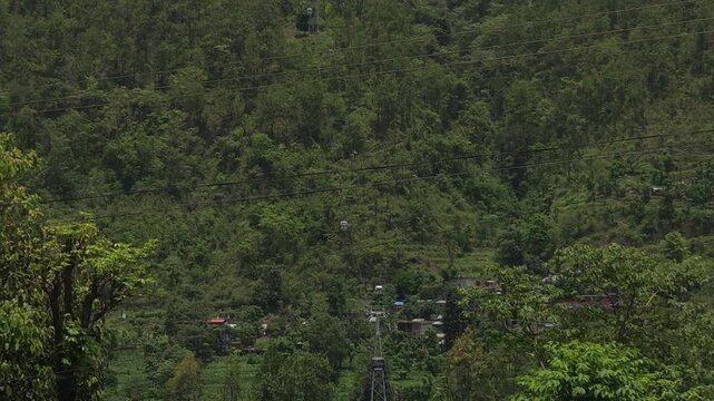 Scenic Road Journey Through the Mountainous Landscape of Nepal