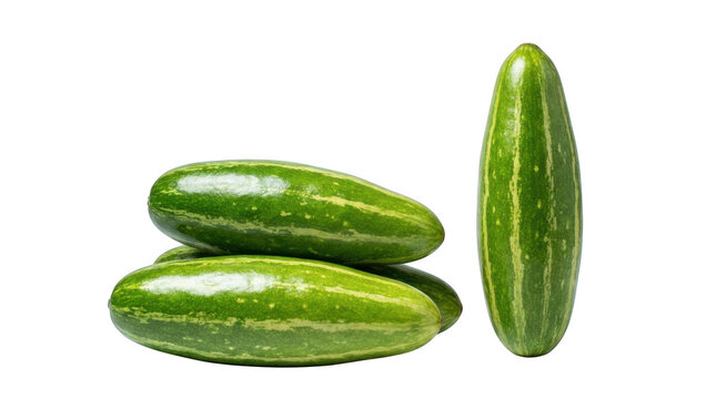 Fresh pointed gourds isolated on transparent background