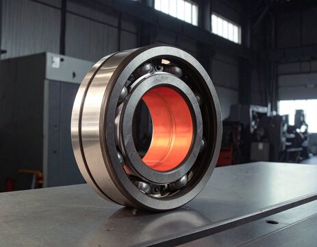 Ball bearing in blue grease- blue industrial lubricant- 
ball and roller bearings- Ball bearing - bearings on a white background	
