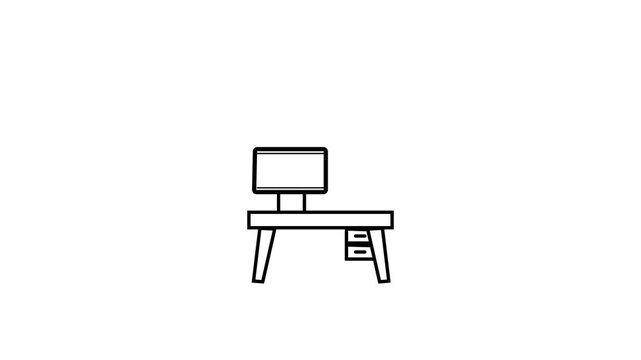 Workspace icon logo design element. minimalist style icons.