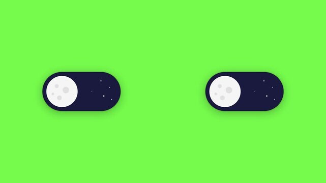 Day and Night Toggle Switch Animation for Light and Dark Mode, Smart Lighting, Theme Settings and User Interface Control