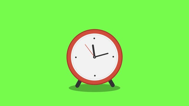 Alarm clock with red frame showing a specific time
