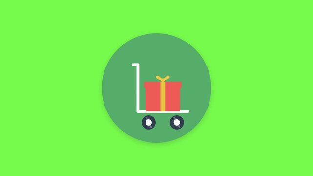 Toy train carrying colorful gift boxes