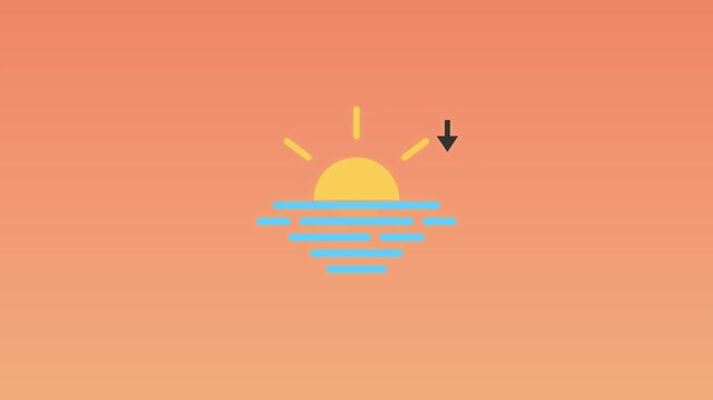 Meteorological weather symbol with arrows indicating airflow and pressure