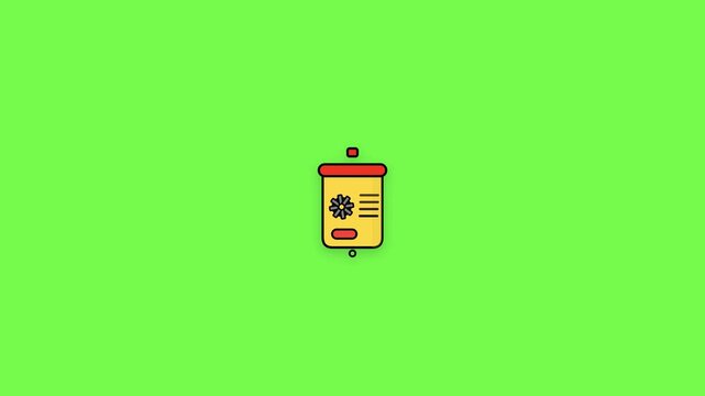 Settings Gear Icon Animation on Web Document for Configuration, System Management, Software Settings and Digital Administration