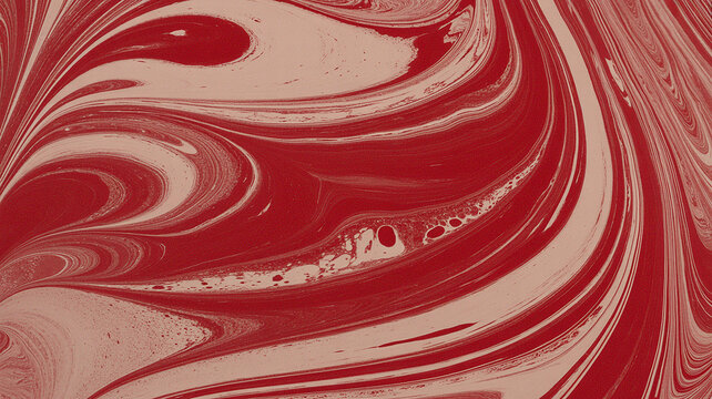 Swirling Red and Beige Abstract Paint Texture background