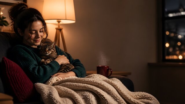 Happy family enjoying time together at home perfectly illuminated