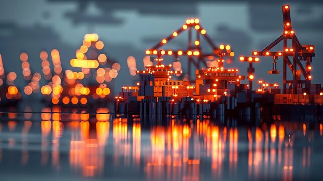 Visualizing transportation logistics and supply chain optimization for global trade analytics