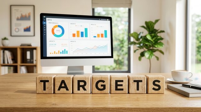 Tracking measurable objectives and performance management through strategic sales growth targets.