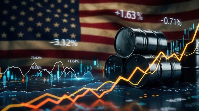 Global oil prices surge on the stock market because of United States and Iran geopolitical conflict.