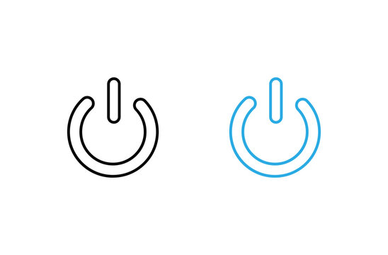 Set of two power buttons