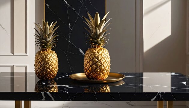 Golden pineapples