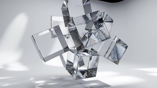 Floating Glass Cubes