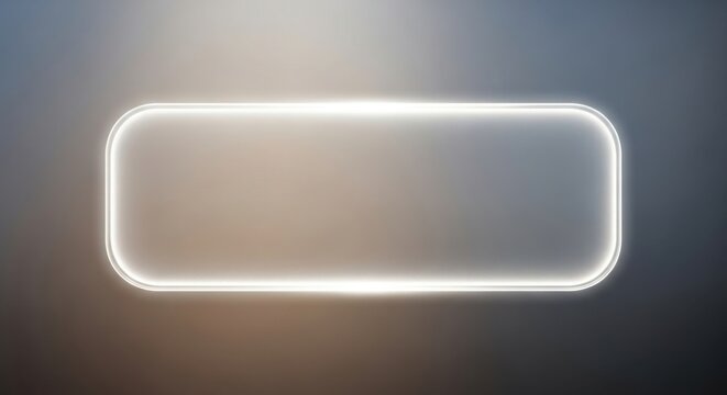 Glowing rounded rectangle with light effect for design use