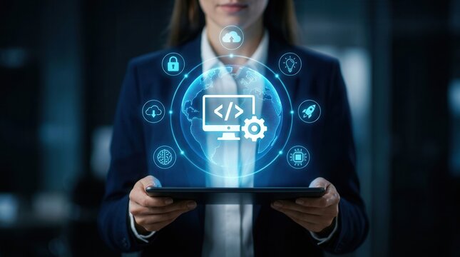 Technology innovation through global software development and custom coding solutions.