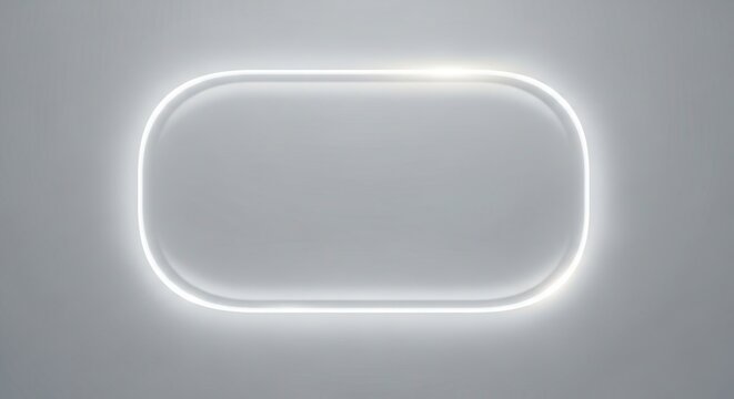Abstract glowing shape with soft light for design