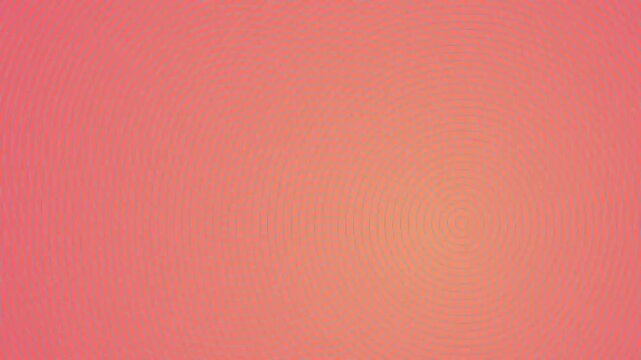 Bright orange abstract background with intersecting circular ripple patterns in thin blue lines